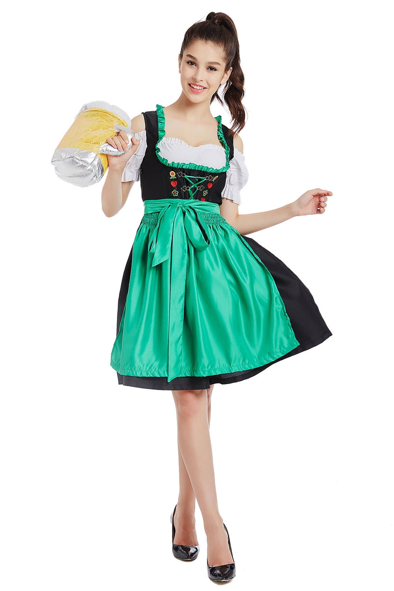 Ladies Green Oktoberfest Vintage Costume