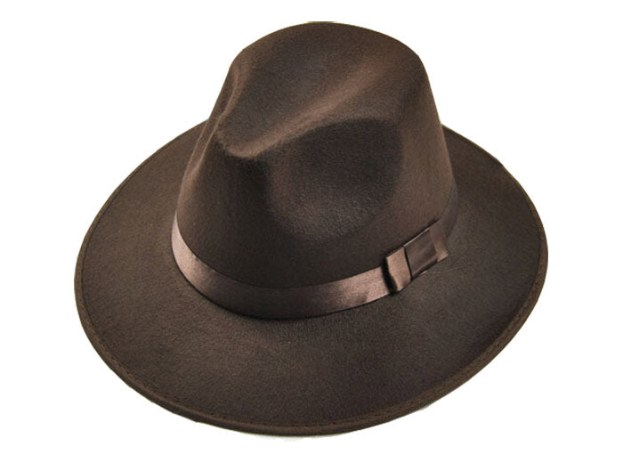 Brown Oktoberfest Cowboy Gangster Hat