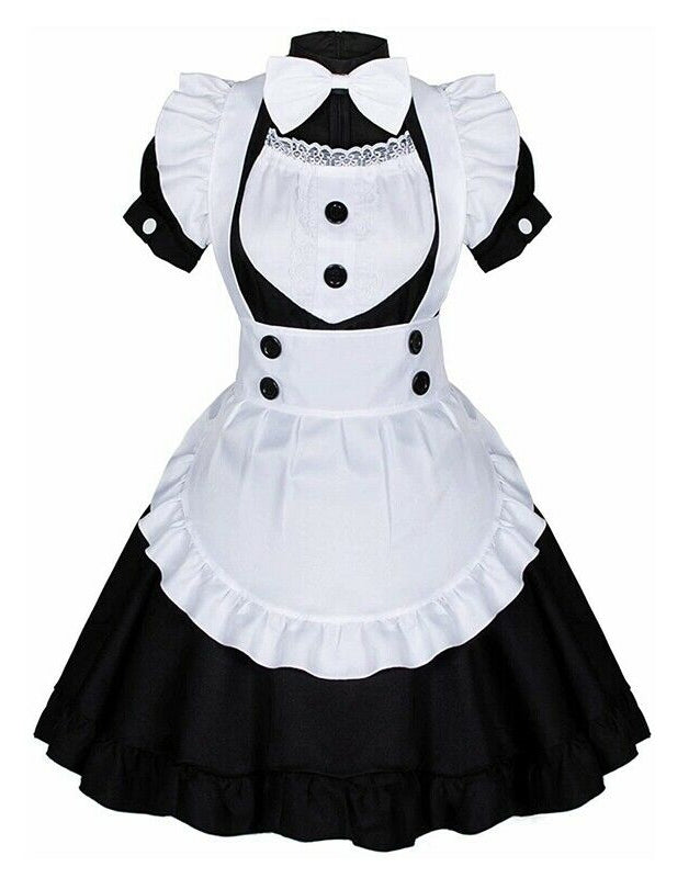 Japanese Anime Lolita Maid Dress Girls Costume