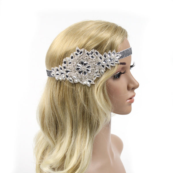 1920s Headband Feather Great Gatsby Flapper Headpiece