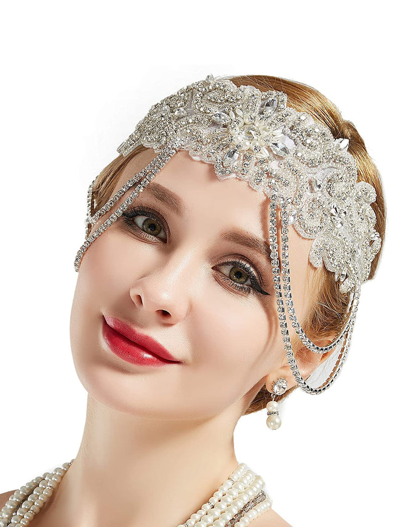 1920s Crystal Great Gatsby Flapper Headpiece