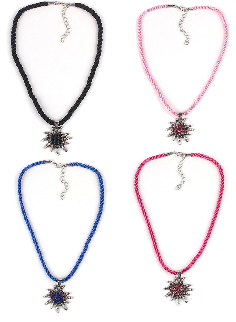 Edelweiss Flower Oktoberfest Necklace