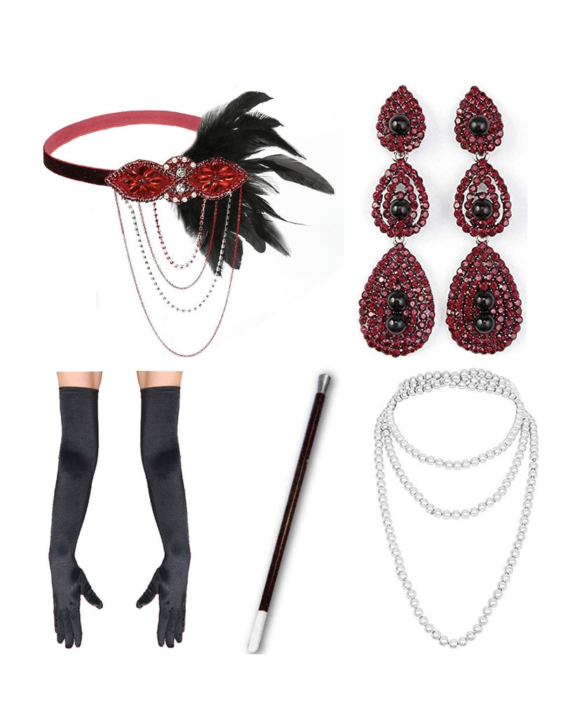 5pcs Roaring 1920 Accessories Set