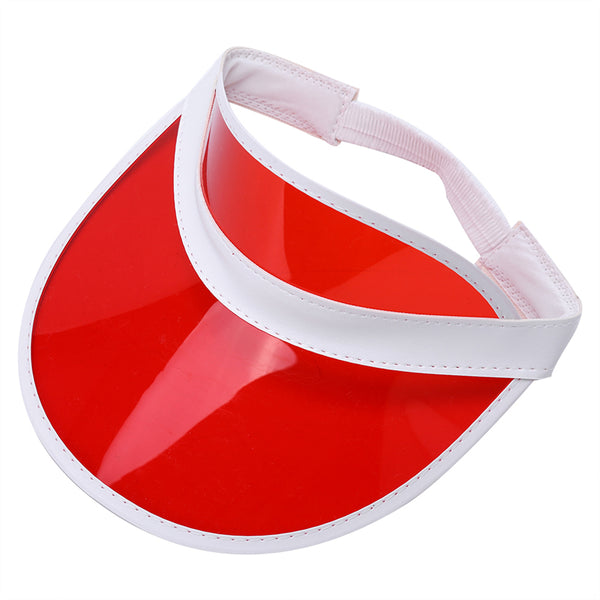 Red Unisex Sun Visor Cap