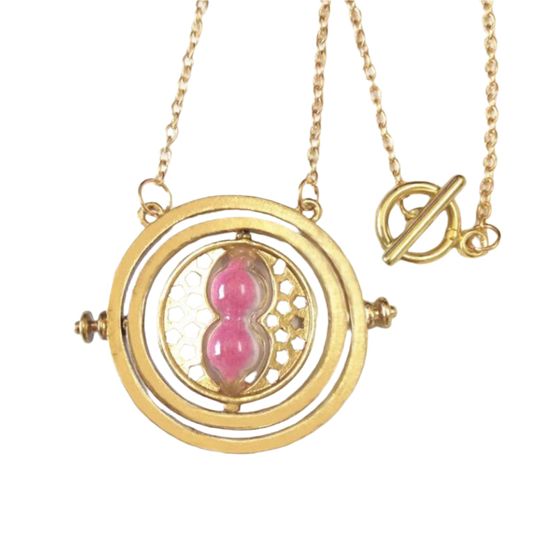 Harry Potter Time Turner Pink Necklace
