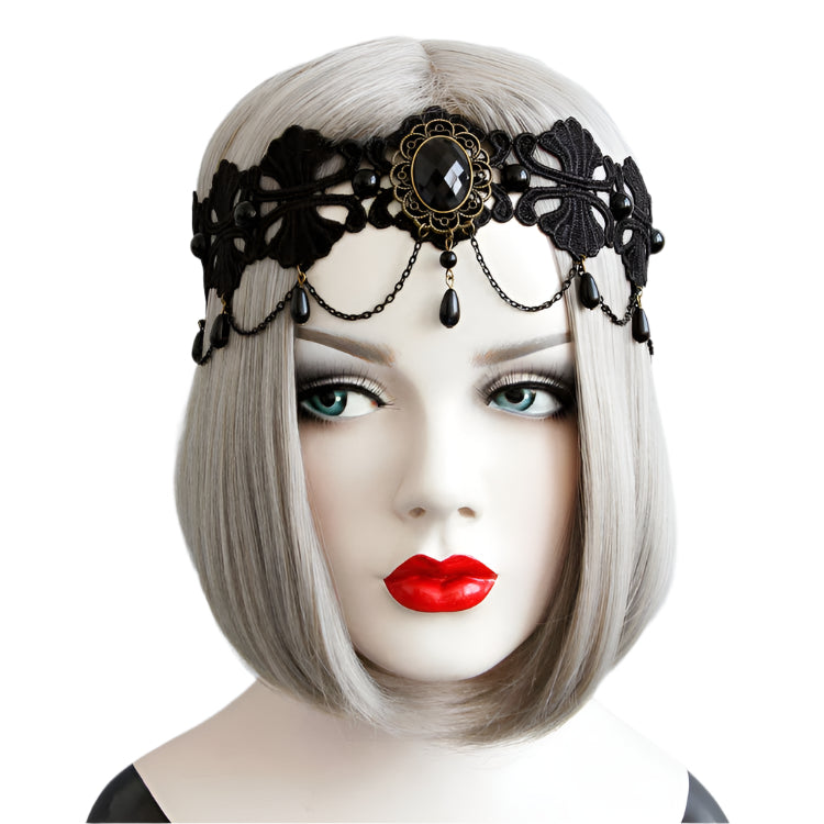 Veil Headpiece Dracula Queen Headdress Wedding Lolita Vampire