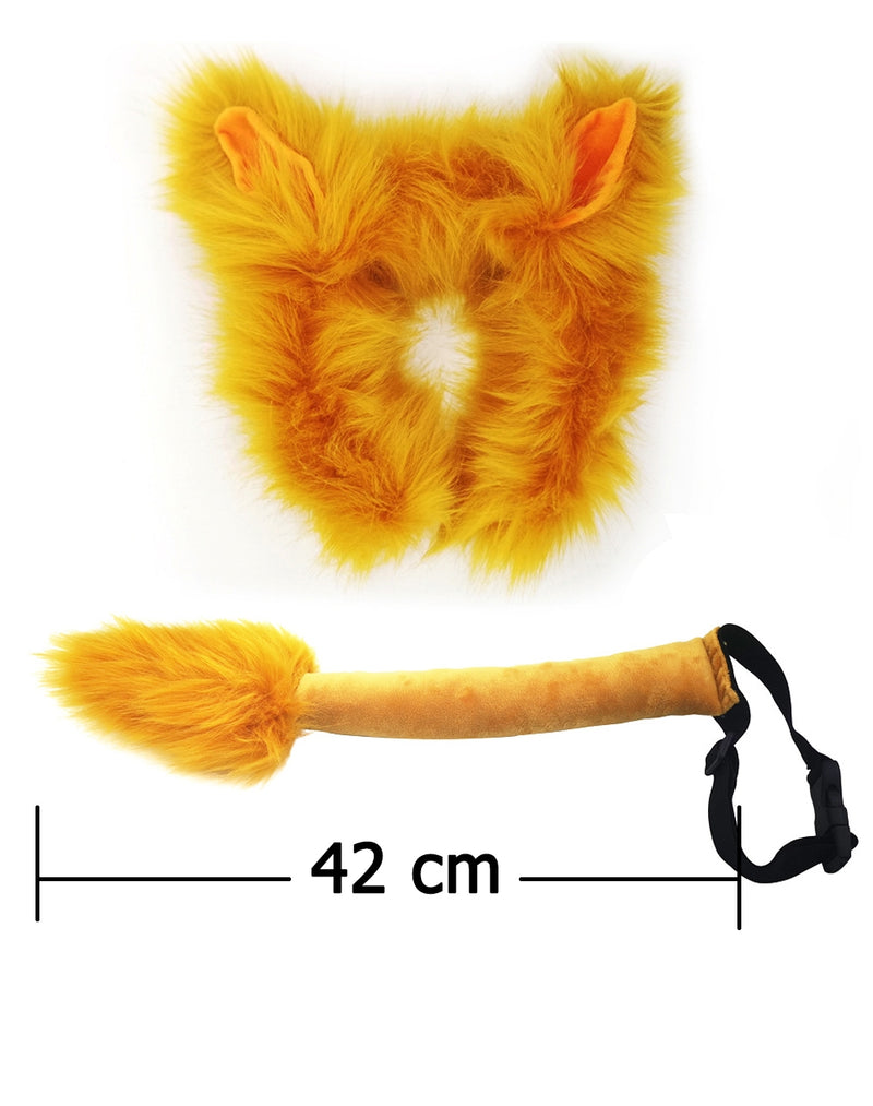 Lion Headband Set Kids Animal Farm Zoo Party Headpiece