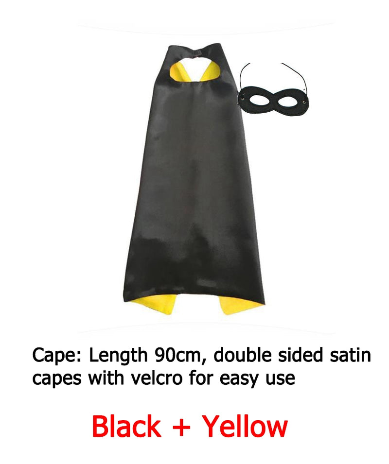 Black Double sided Cape & Mask Costume set