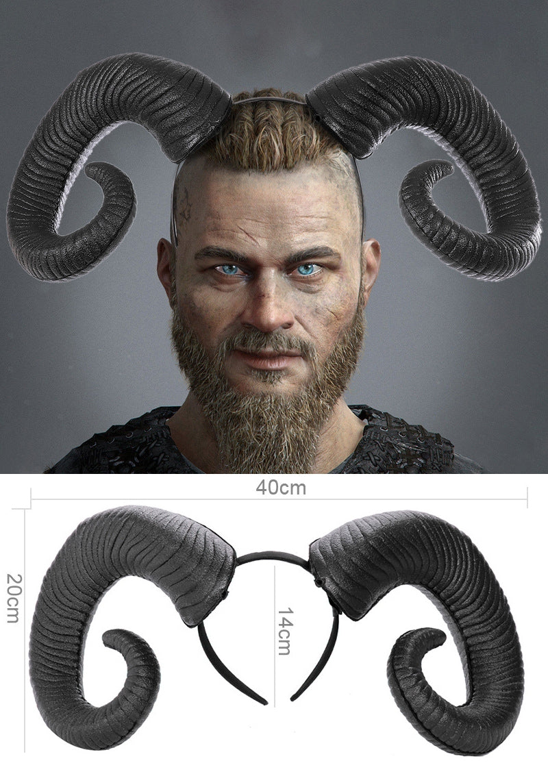 Twisted Bull Ram Headpiece