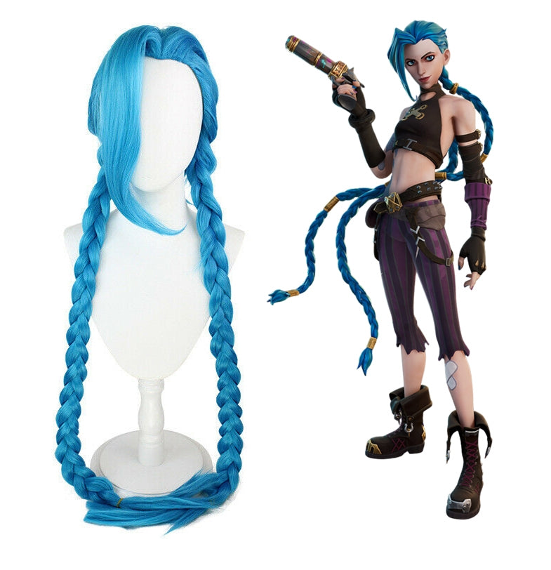 Arcane League of Legends Jinx Wig
