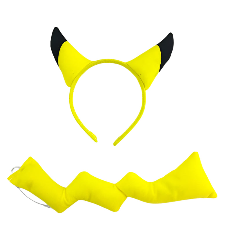 PIKACHU Yellow Tail and Ears Headband