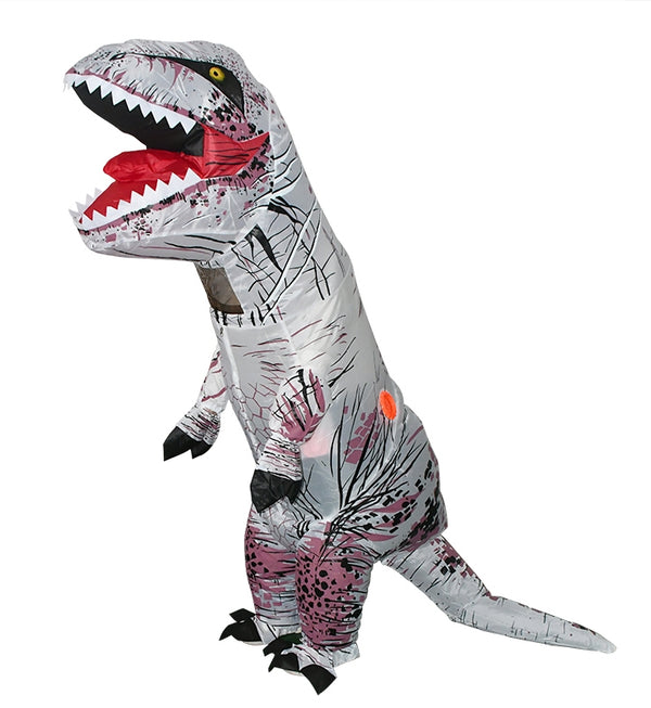 Kids White T-REX Inflatable Costume