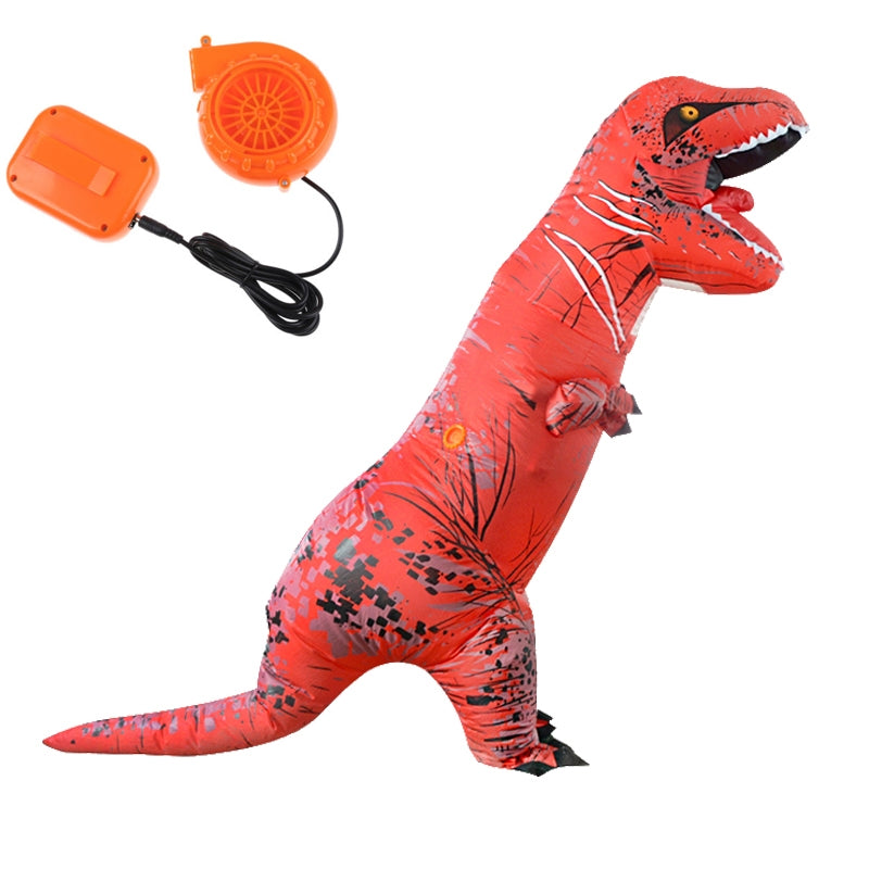 Red ADULT T-REX INFLATABLE Costume Jurassic World Park Blowup Dinosaur TRex T Rex