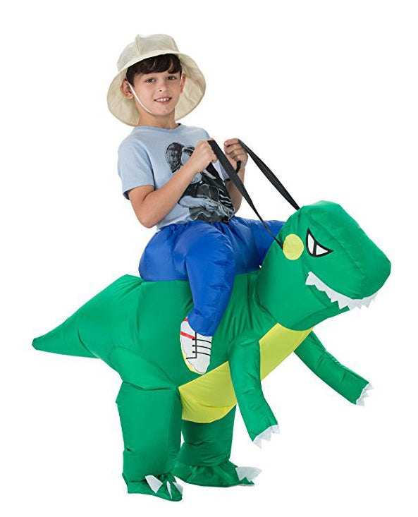 Kids Dinosaur t-rex carry me inflatable costume