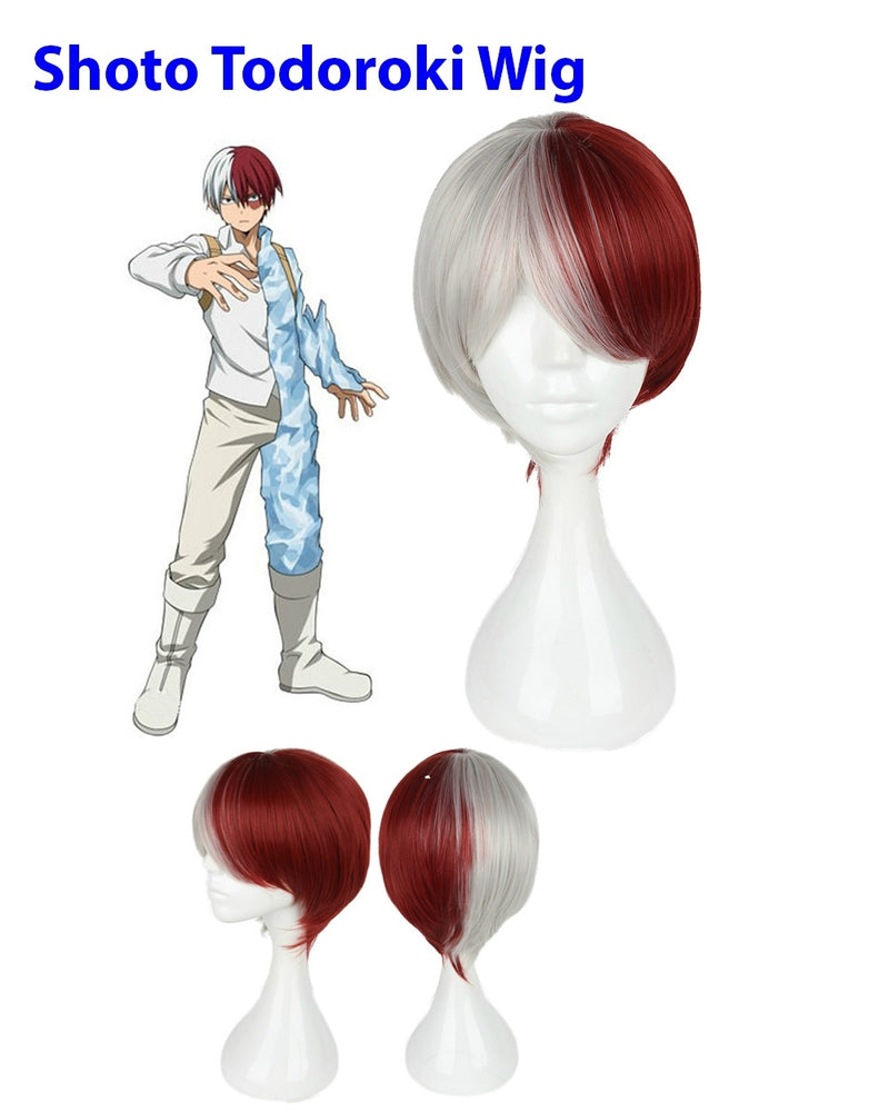 My Boku no Hero Academia Shoto Todoroki Anime Cosplay Costume Wigs