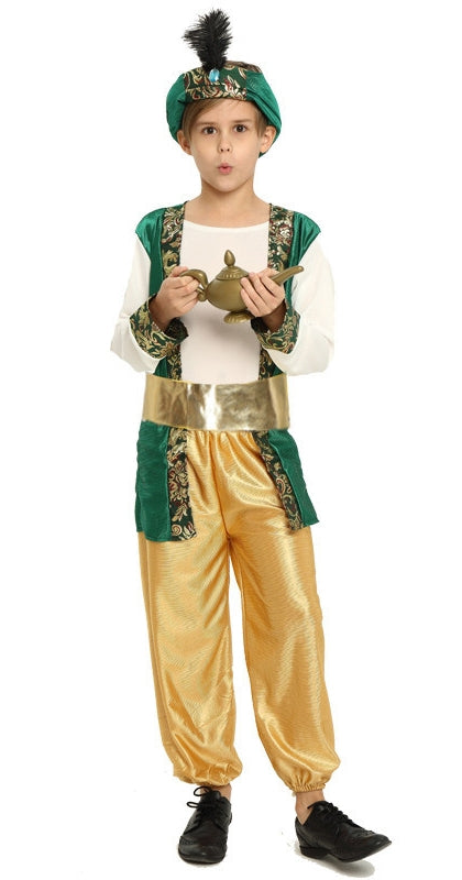 Boys Arabian Theme Genie Aladdin Arab Prince Costume