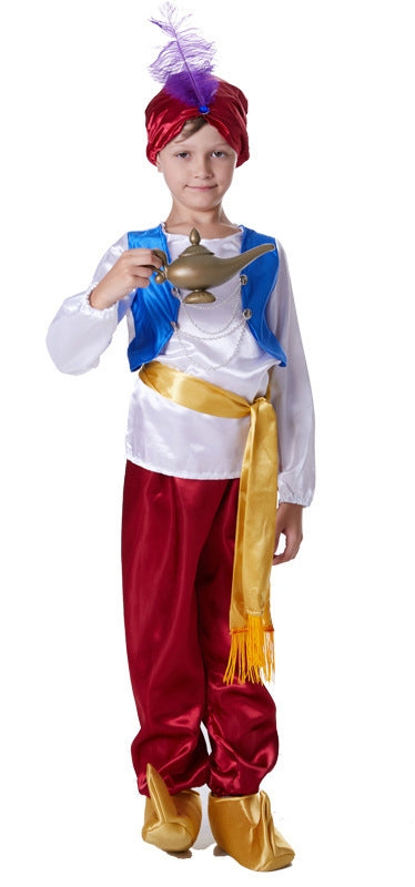 Boys Arabian Genie Aladdin Arab Prince Kids Costume
