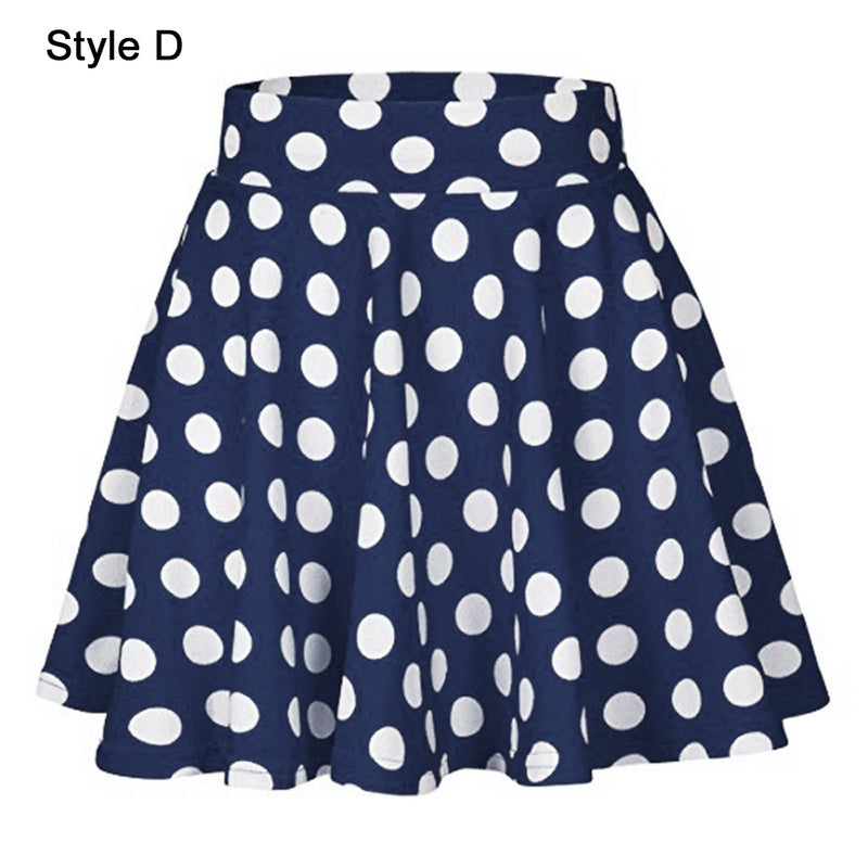 Ladies Navy POLKA DOT Skirt