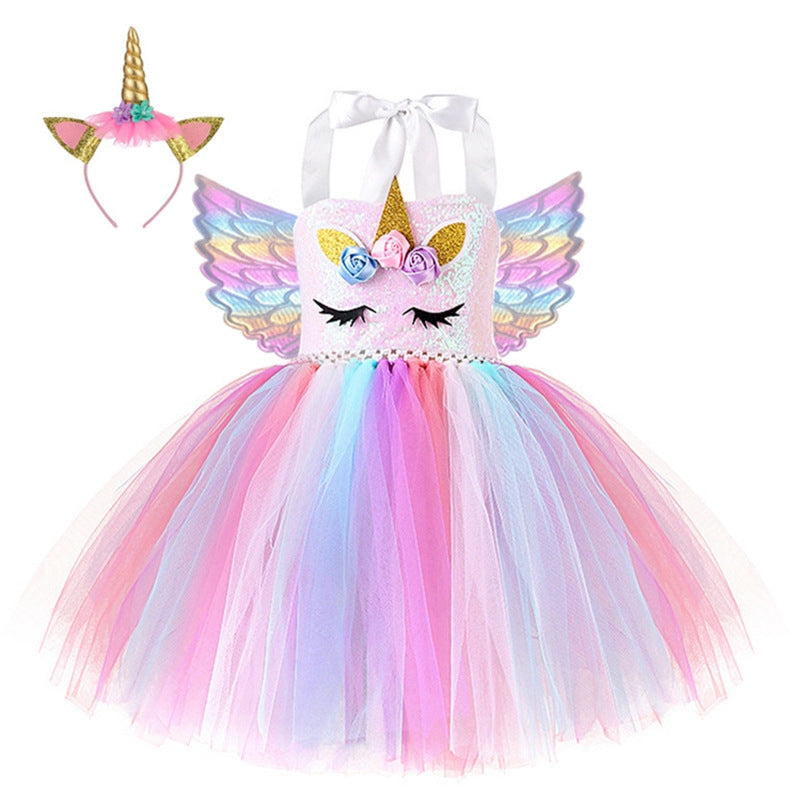 Unicorn Tulle Tutu Dress