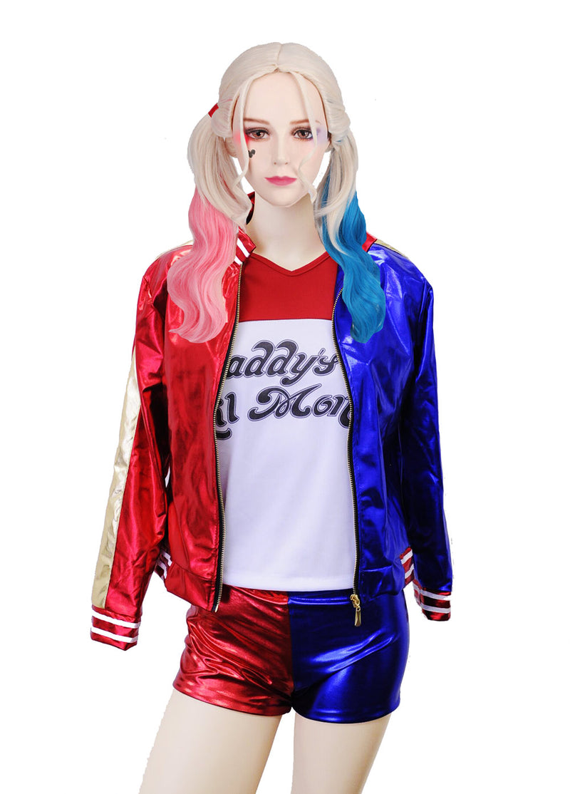 Harley Quinn Harlequin Suicide Squad Full Costume Set