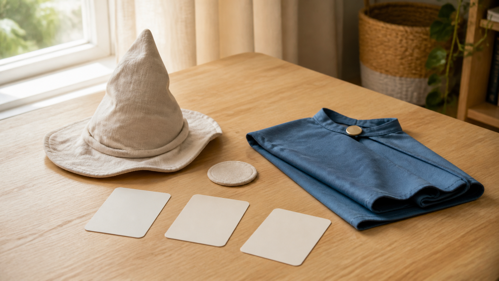 After Book Week: help your child sort reusable costume pieces for the next school dress-up day