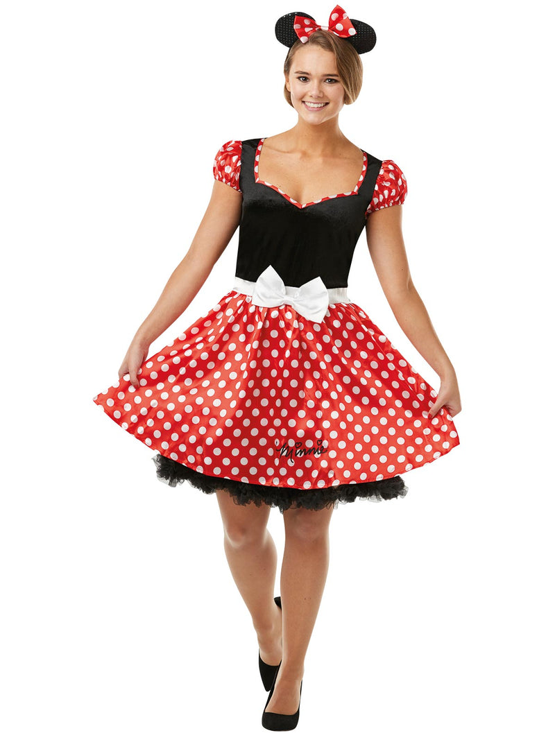 Disney Minnie Mouse costume headband with sequined ears and polka-dot bow