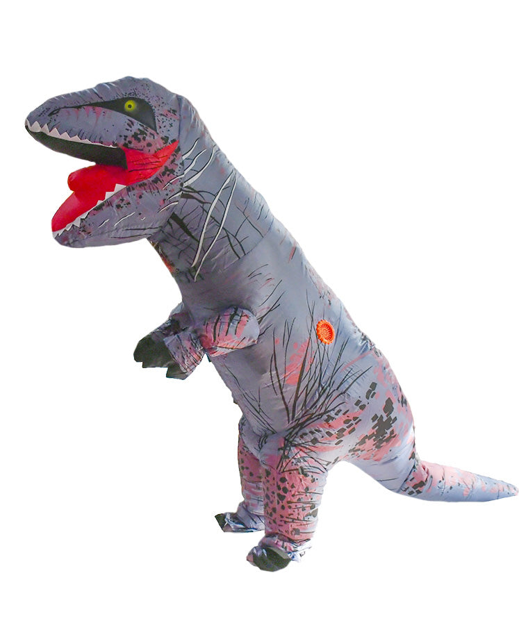 Kids Grey T-REX Inflatable Costume