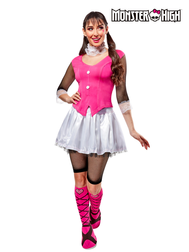 Womens Draculaura Monster High Costume - Pink Vampire Dress & Accessories