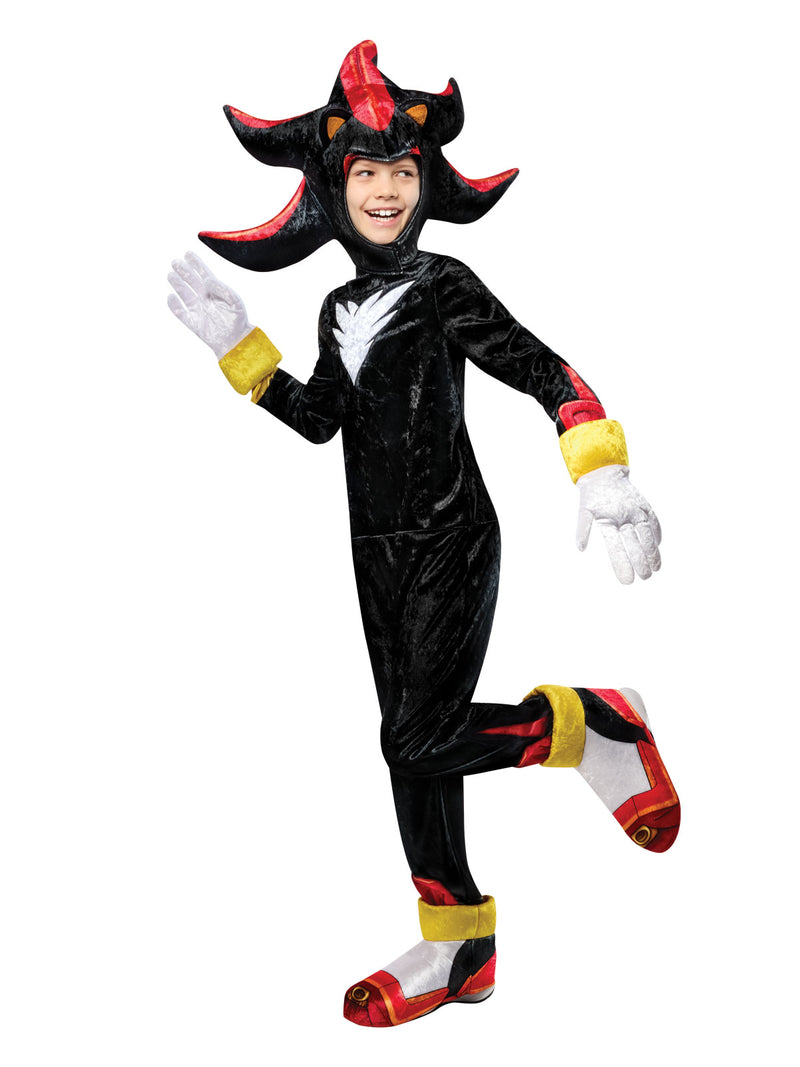 Kids Shadow the Hedgehog Costume - Licensed Sonic Black & Red Jumpsuit