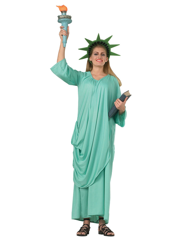Womens Statue of Liberty Costume - Lady Liberty Dress & Crown