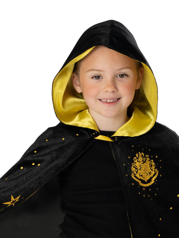 Kids Harry Potter Slytherin Robe - Hooded Wizard Cape Costume