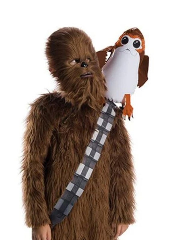Officially licensed Star Wars Porg shoulder sitter prop with adjustable strap, moulded plastic with detailed painted features