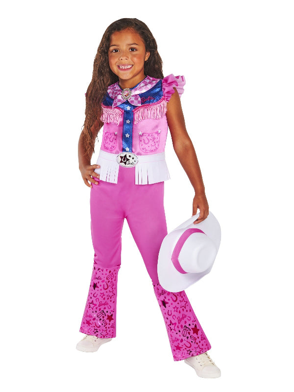 Girls Barbie Cowgirl Deluxe Costume
