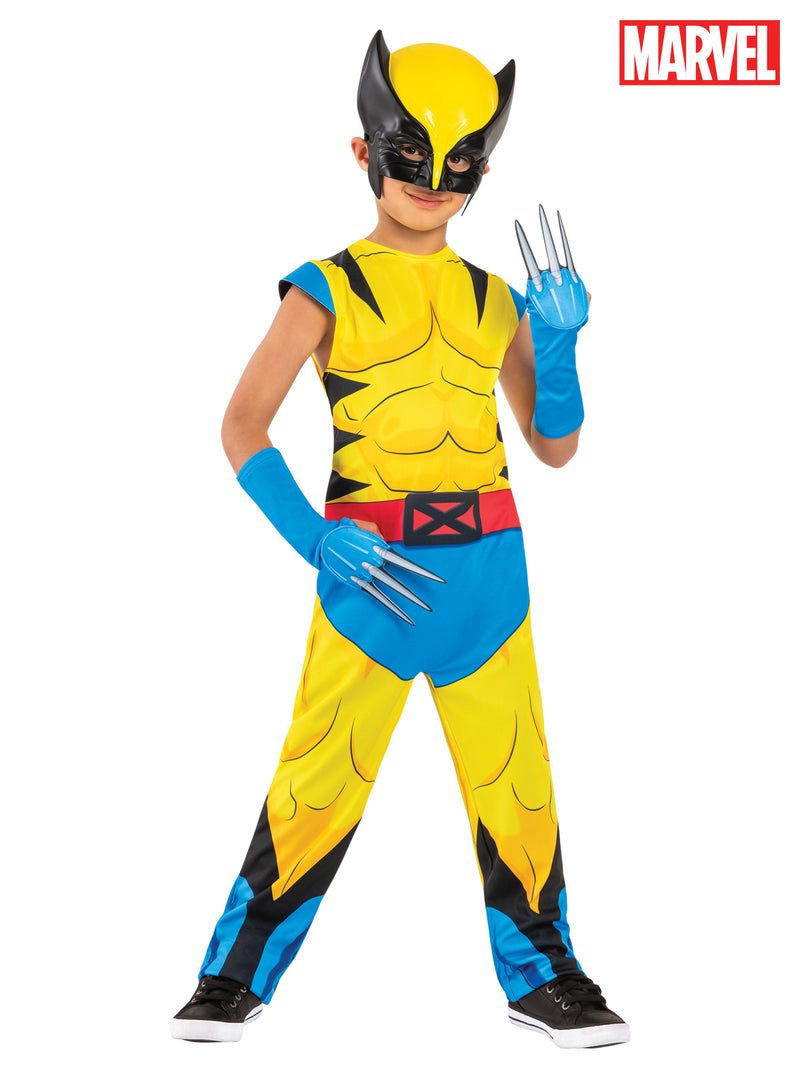 Kids Wolverine Costume - X-Men '97 Muscle Suit with Mask & Claws