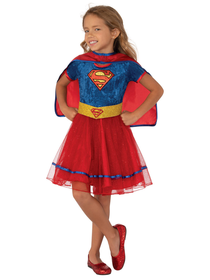 Girls Supergirl Deluxe Tutu Costume - DC Comics Superhero Dress