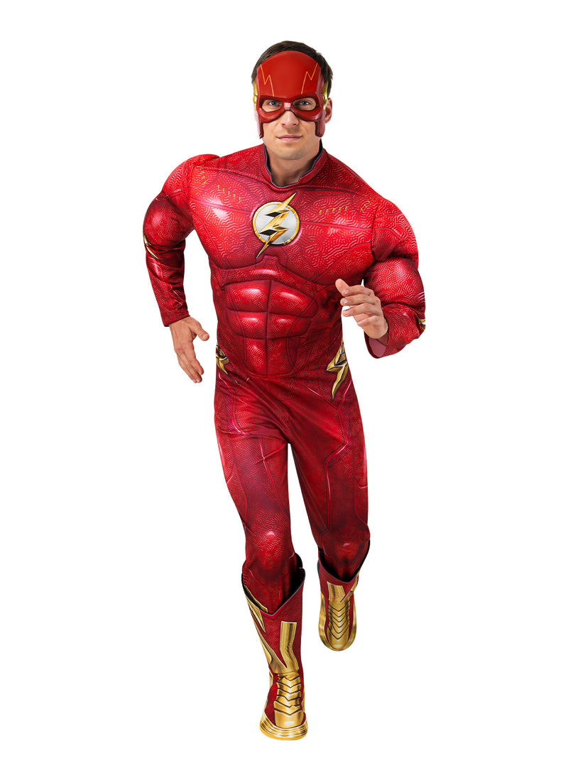 Mens Flash Costume - Deluxe DC Speedster Superhero Suit