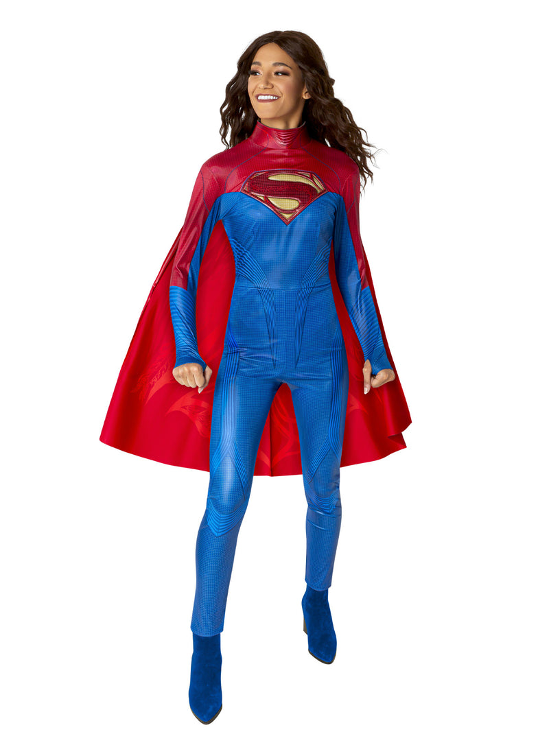 Womens Supergirl Costume - DC Comics Superhero Jumpsuit with Cape