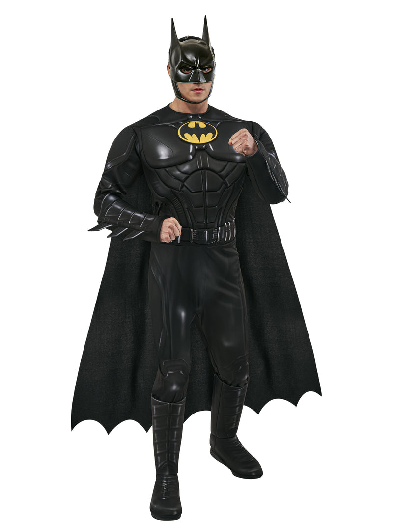 Deluxe Mens Superhero Muscle Costume with Cape & Mask