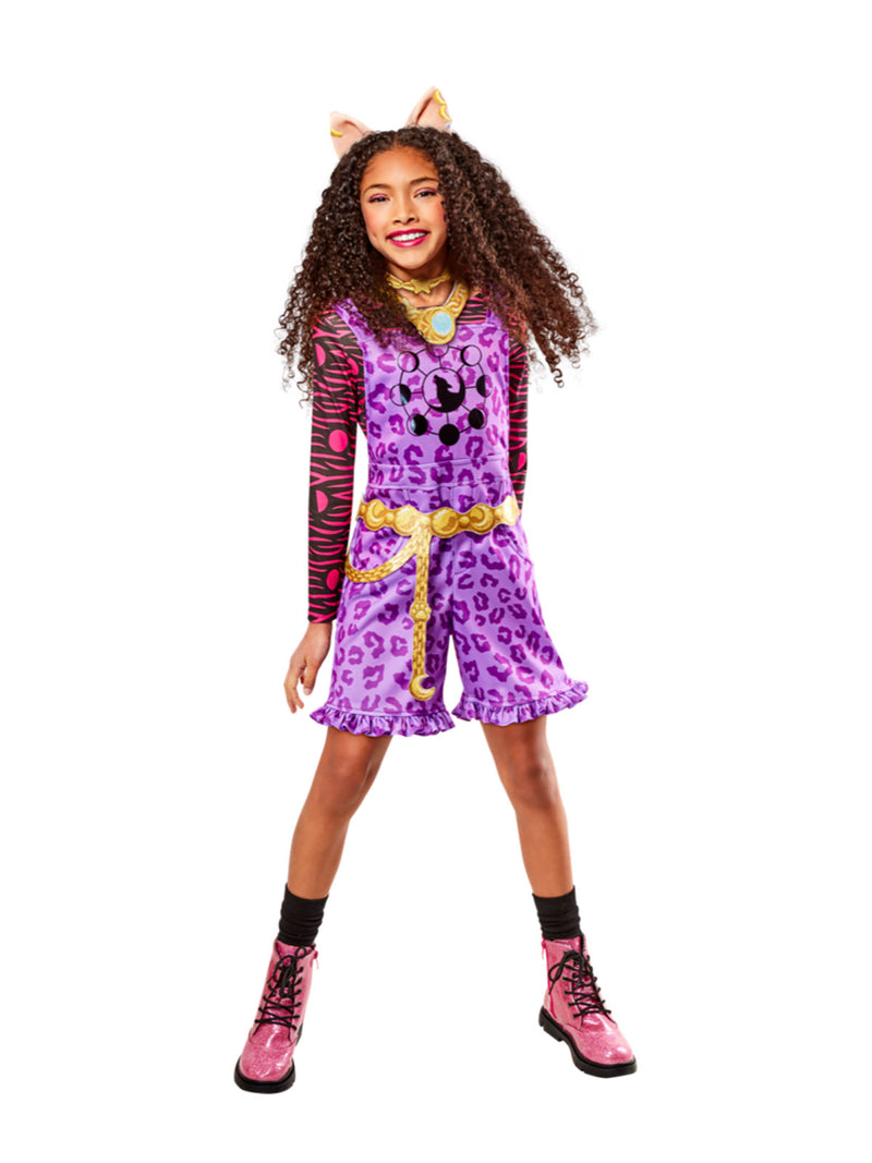 Girls Clawdeen Wolf Costume - Monster High Werewolf Dress-Up Set