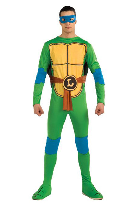 Adult TMNT Leonardo Costume - Teenage Mutant Ninja Turtles Jumpsuit with Shell
