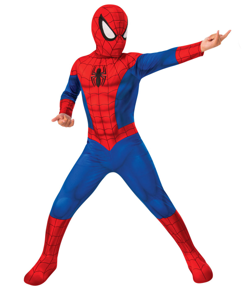 Kids Spider-Man Costume - Marvel Superhero Jumpsuit with Mask