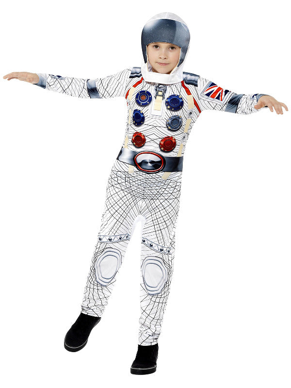 Kids British Astronaut Costume - Tim Peake Space Suit Jumpsuit