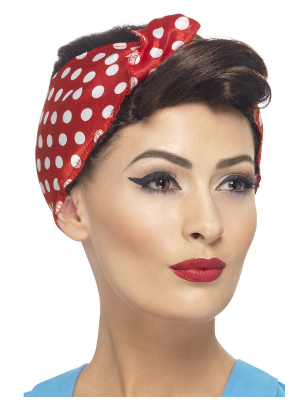 Ladies 40s Rosie Wig Headscarf