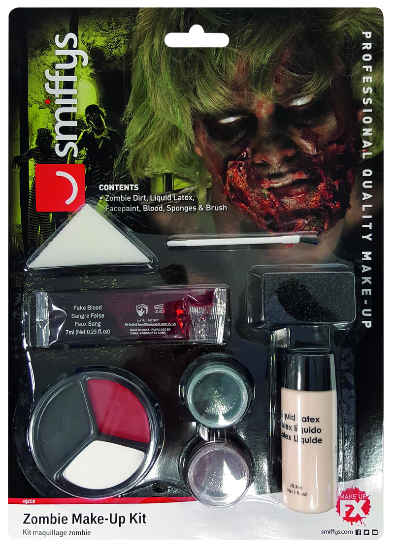 Adult Zombie Makeup Kit - Professional SFX Gore Face Paint Set