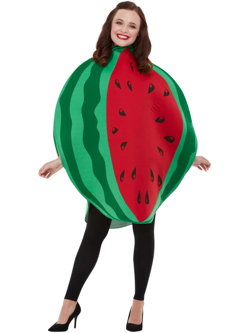 Adult Watermelon Costume - Fruit Slice Tabard Novelty Outfit