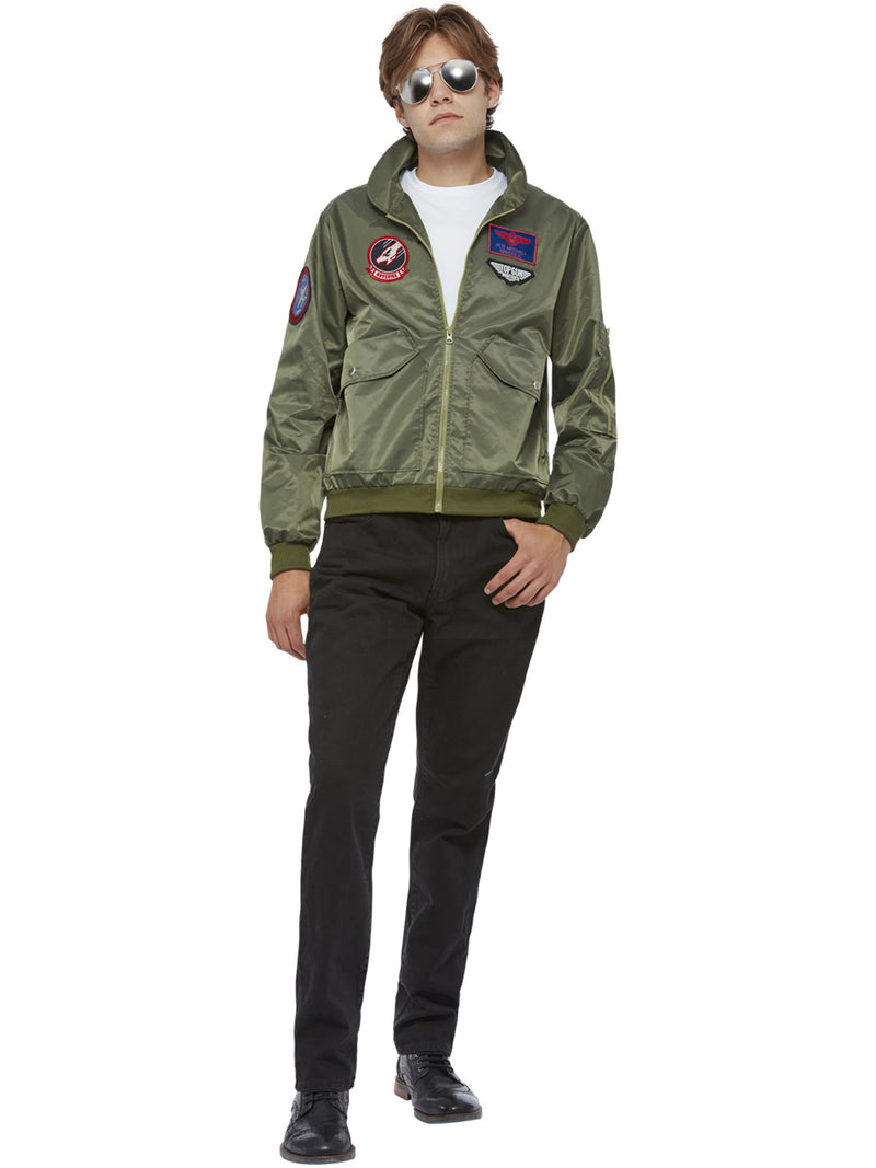 Adult Aviator Bomber Jacket Maverick Pilot Costume