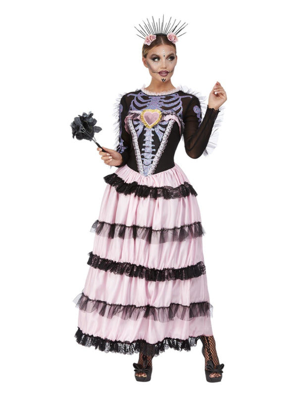 Pink Deluxe Day of the Dead Senorita Costume