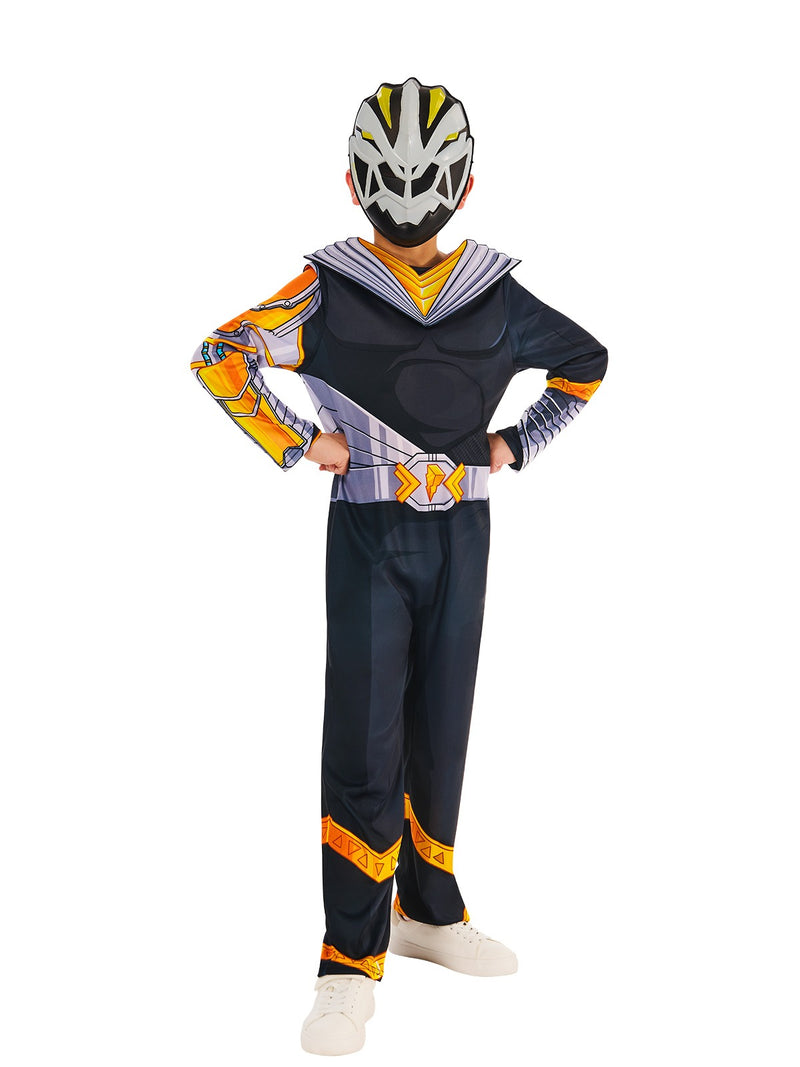 Kids Power Rangers Cosmic Fury Black Ranger Costume - Licensed Superhero Suit with Mask