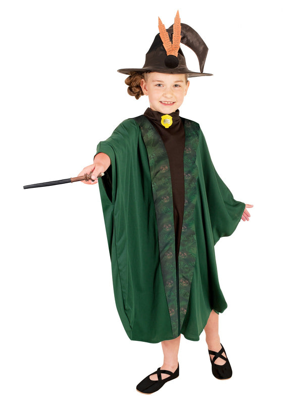 Kids Professor McGonagall Costume - Harry Potter Witch Robe & Hat