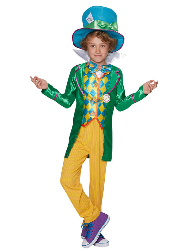Kids Mad Hatter Costume - Deluxe Alice in Wonderland Tea Party Set